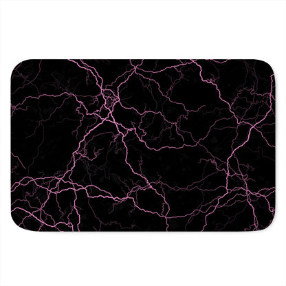 Purple Lightning Print Indoor Door Mat