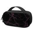 Purple Lightning Print Portable Cooler Travel Case