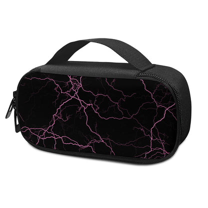 Purple Lightning Print Insulin Cooler Travel Case