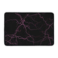 Purple Lightning Print Kitchen Mat