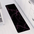 Purple Lightning Print Long Kitchen Mat