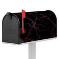Purple Lightning Print Mailbox Cover