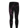 Purple Lightning Print Men's Leggings