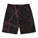 Purple Lightning Print Men's Swim Trunks
