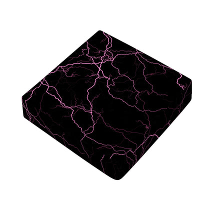 Purple Lightning Print Outdoor Seat Cushion Cover
