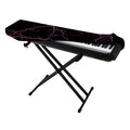 Purple Lightning Print Piano Keyboard Cover