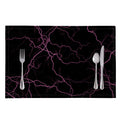 Purple Lightning Print Placemat