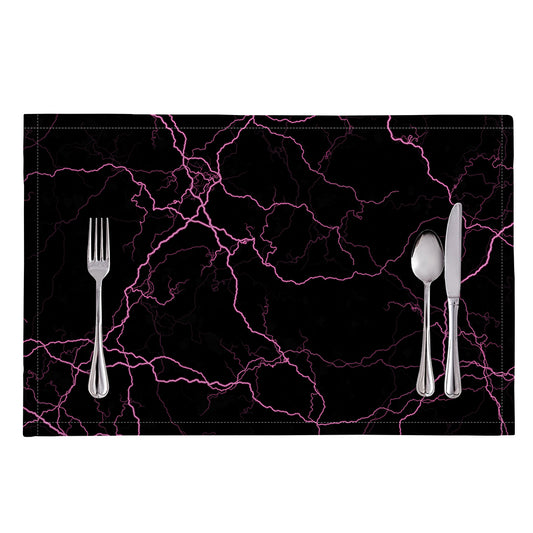 Purple Lightning Print Placemat