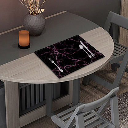 Purple Lightning Print Placemat