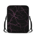 Purple Lightning Print Rectangular Crossbody Bag