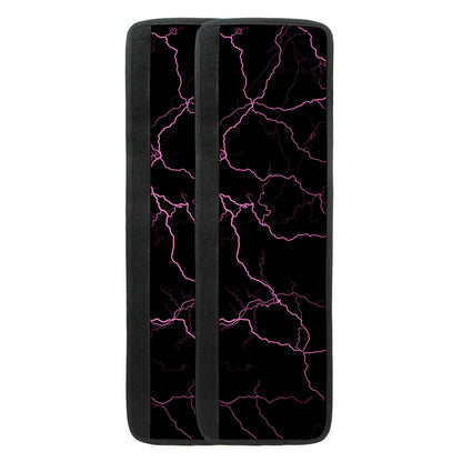 Purple Lightning Print Refrigerator Handle Covers