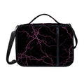 Purple Lightning Print Shoulder Strap Bible Bag