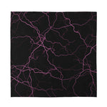 Purple Lightning Print Silk Bandana
