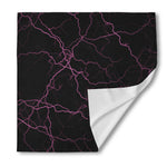 Purple Lightning Print Silk Bandana