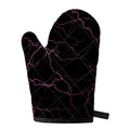 Purple Lightning Print Single Oven Mitt