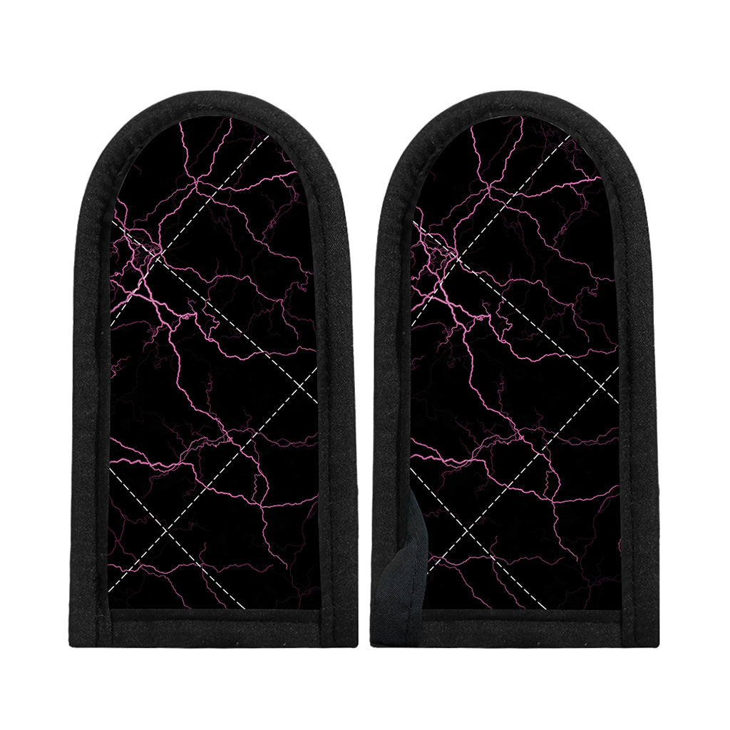 Purple Lightning Print Skillet Handle Cover