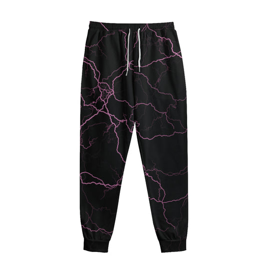 Purple Lightning Print Sweatpants