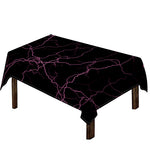 Purple Lightning Print Tablecloth