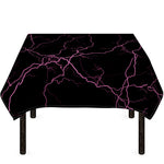 Purple Lightning Print Tablecloth