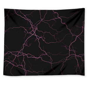 Purple Lightning Print Tapestry