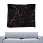 Purple Lightning Print Tapestry