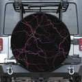 Purple Lightning Print Tire Cover