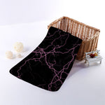 Purple Lightning Print Towel