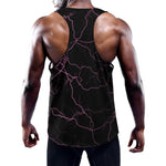 Purple Lightning Print Training Tank Top
