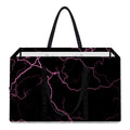 Purple Lightning Print Utility Tote Bag
