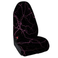 Purple Lightning Print Waterproof Car Seat Cover