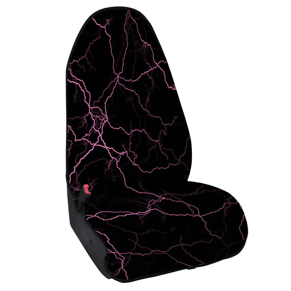Purple Lightning Print Waterproof Car Seat Cover