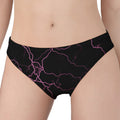 Purple Lightning Print Women's Panties