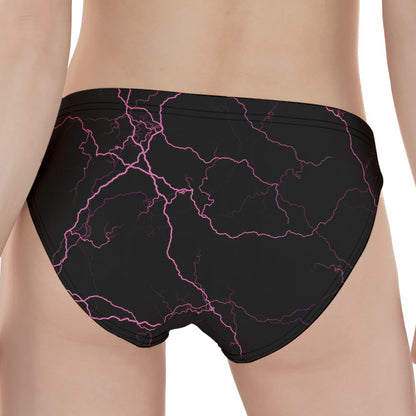 Purple Lightning Print Women's Panties