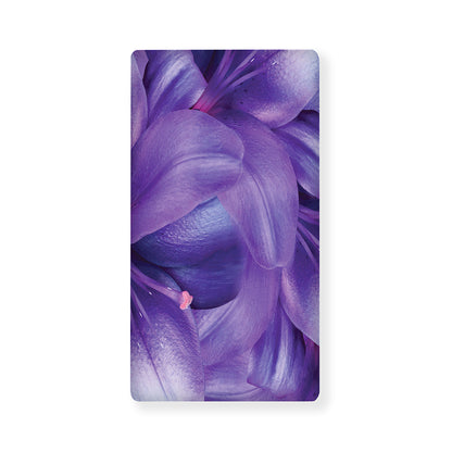 Purple Lily Flower Print Baby Crib Sheet