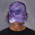 Purple Lily Flower Print Baseball Cap