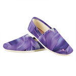 Purple Lily Flower Print Casual Shoes