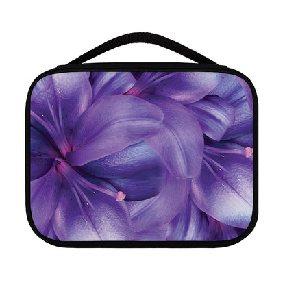 Purple Lily Flower Print Classic Bible Case
