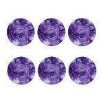 Purple Lily Flower Print Coaster Set