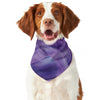 Purple Lily Flower Print Dog Bandana