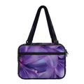 Purple Lily Flower Print Double Strap Bible Bag