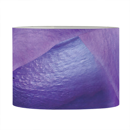 Purple Lily Flower Print Drum Lamp Shade