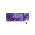 Purple Lily Flower Print Extended Mouse Pad