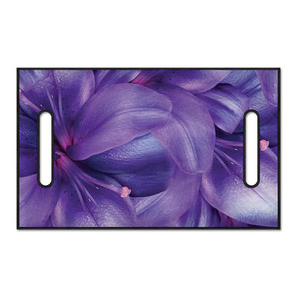 Purple Lily Flower Print Golf Cart Seat Cover