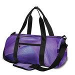 Purple Lily Flower Print Gym Bag