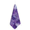Purple Lily Flower Print Hand Towel