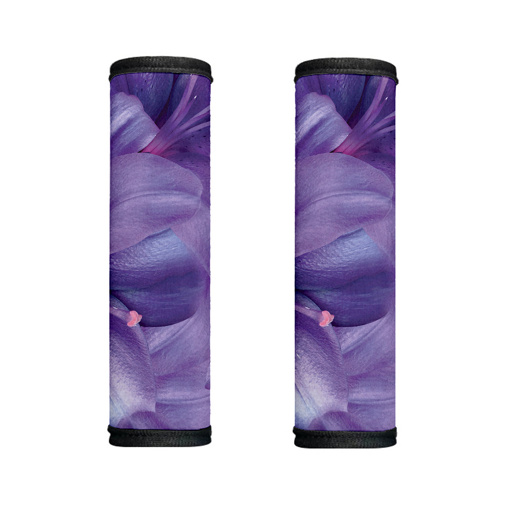 Purple Lily Flower Print Handle Covers