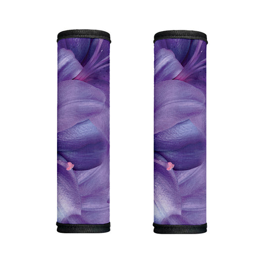 Purple Lily Flower Print Handle Covers
