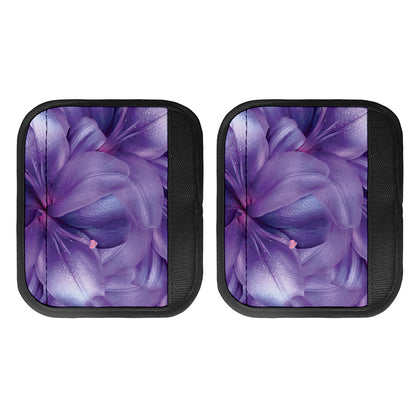 Purple Lily Flower Print Handle Covers