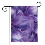 Purple Lily Flower Print House Flag