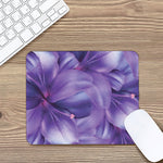 Purple Lily Flower Print Mouse Pad